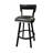 Bienville Swivel Upholstered Counter Stool with Metal Frame-1291497855