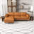 Jansen 93" Wide Genuine Leather Sofa & Chaise-372960746