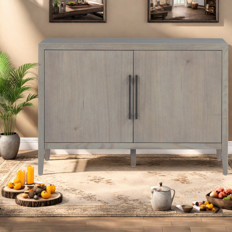 Buffets et buffets de ferme peu encombrants avec placage de pin durable pour les petites cuisines