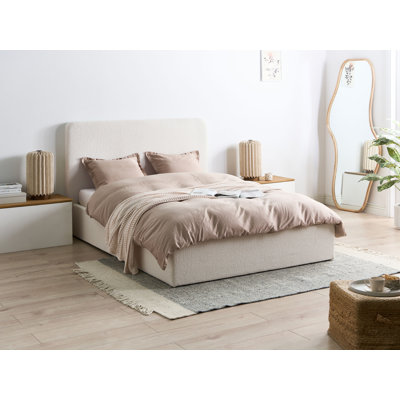 Upholstered Lift Up Storage Ottoman Bed