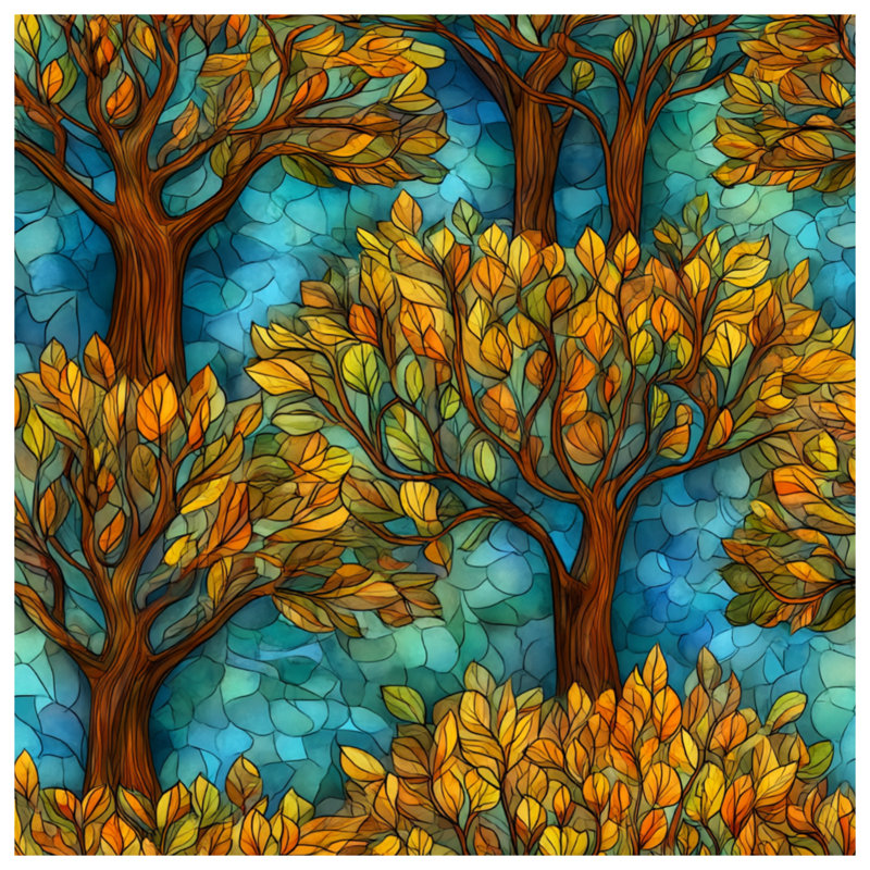 Rideau de douche feuilles d'automne - décor de salle de bain nature art déco, 70in W x 84in H