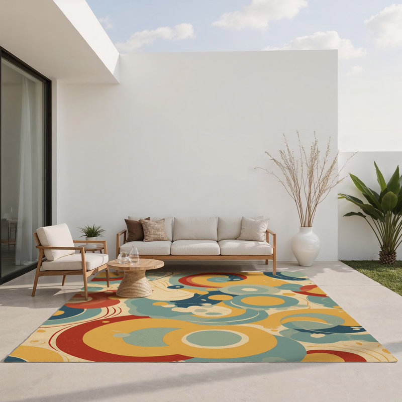 Lively Sway Indoor And Outdoor Area Rug, Rectangle 3' x 5'