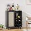 Buffet avec rangement, armoire de bar avec porte-bouteilles, armoire d'appoint-1835655370