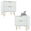 Beaverson 50cm W Manufactured Wood Bedside Table