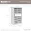 Rangement modulaire réglable à 16 tablettes divisées-122872100