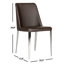 Chaise de salle à manger rembourrée Chromium-22556528