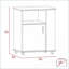 Armoire à micro-ondes avec roulettes verrouillables 5 tablettes, bois manufacturé wengé moderne | Wengé | Panneau de particules-262407141