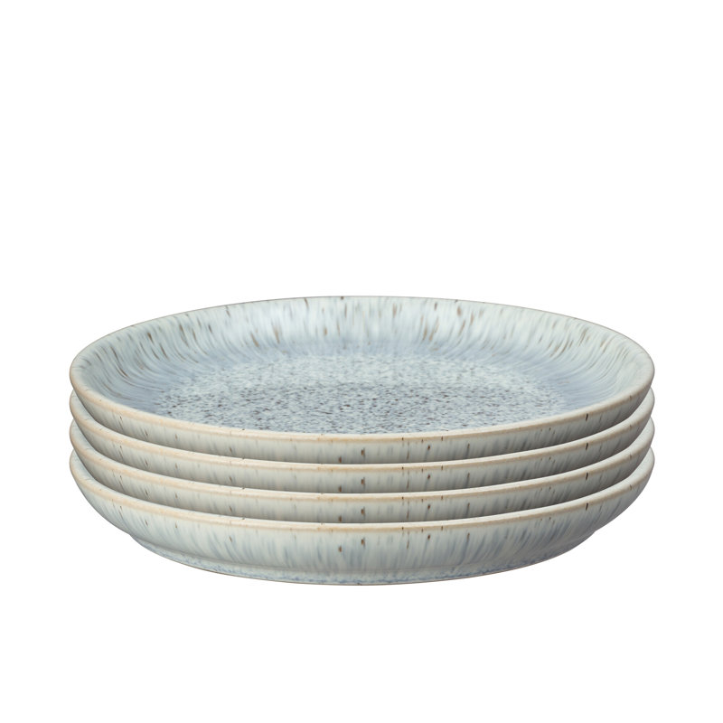 Halo Speckle Set of 4 Medium Coupe Plates