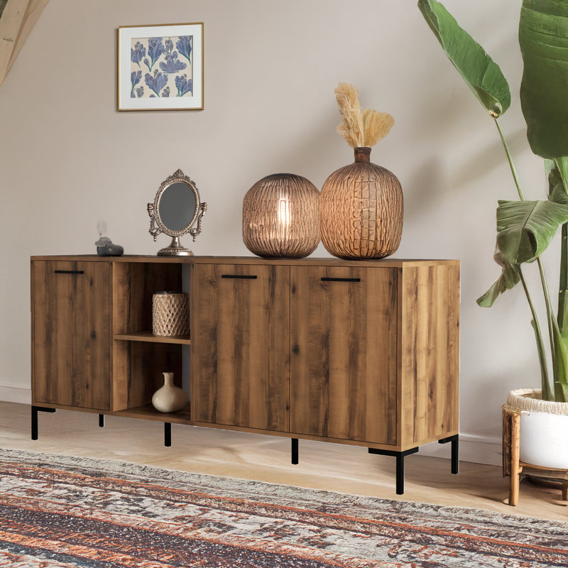 Console avec pieds en métal