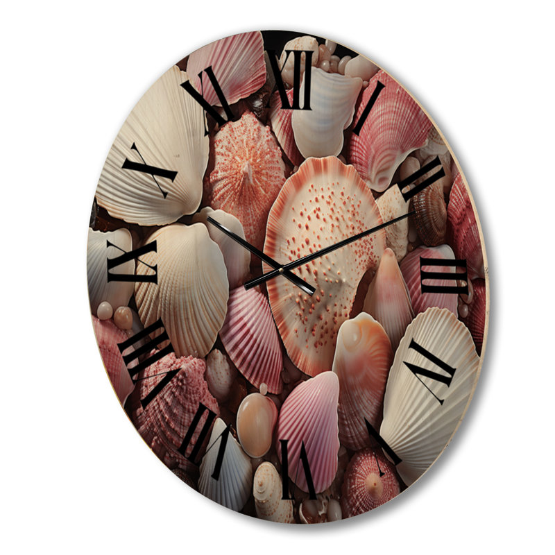 Très grande horloge murale rose, Moyenne