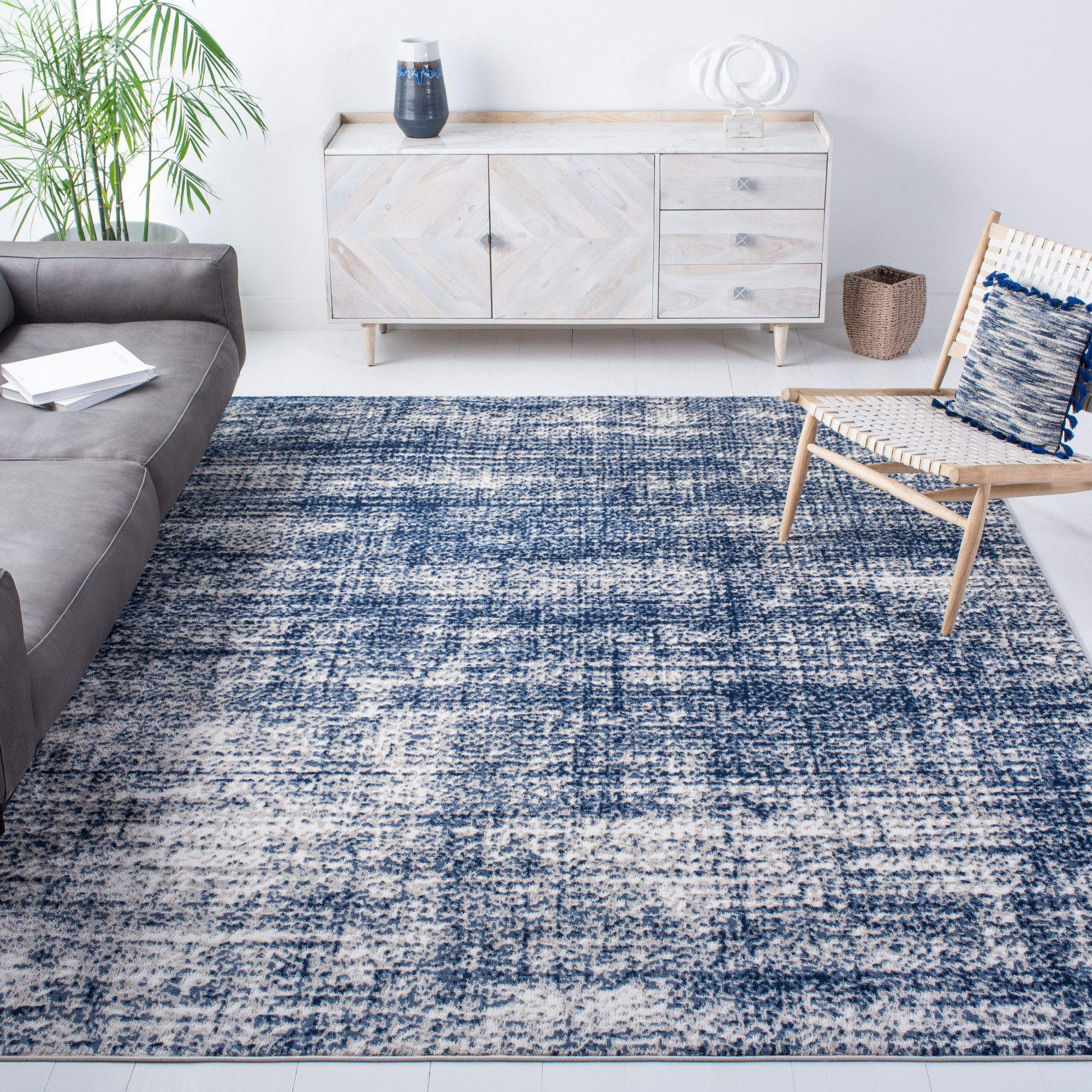 Navarre Area Rug 17 Stories Harrelson Ivory/Navy Area Rug & Reviews - Wayfair Canada
