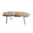 Brown Teak Wood Handmade Live Edge Living Room Coffee Table with Black Metal Hairpin Legs, 43" x 24" x 17"-1928180052