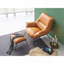 Fauteuil d'appoint et repose-pieds Top Leather-1476990257