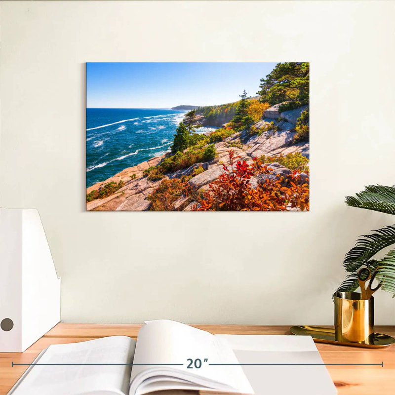 Gillard Maine Coastline Cliff, H 8 po x l 12 po