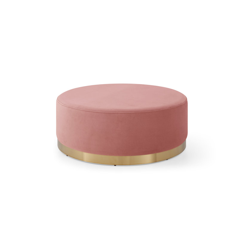 Manufactured Wood Accent Stool, Mustard, Gold