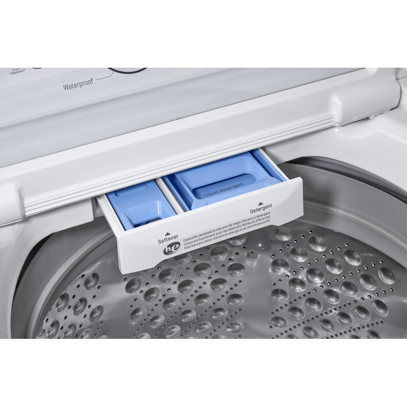 LG 4.5 cu. ft. Ultra Large Capacity Top Load Washer with TurboDrum Technology, White