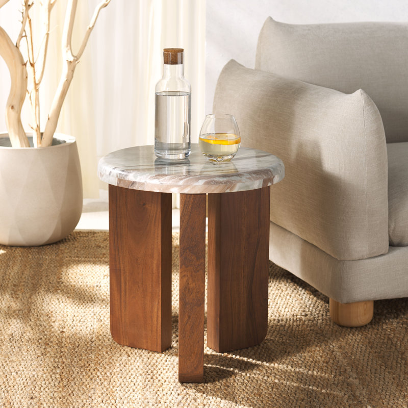 Minsk End Table, Brown
