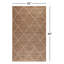 Alberta Geometric Handmade Flatweave Jute Brown/White Area Rug-224768596