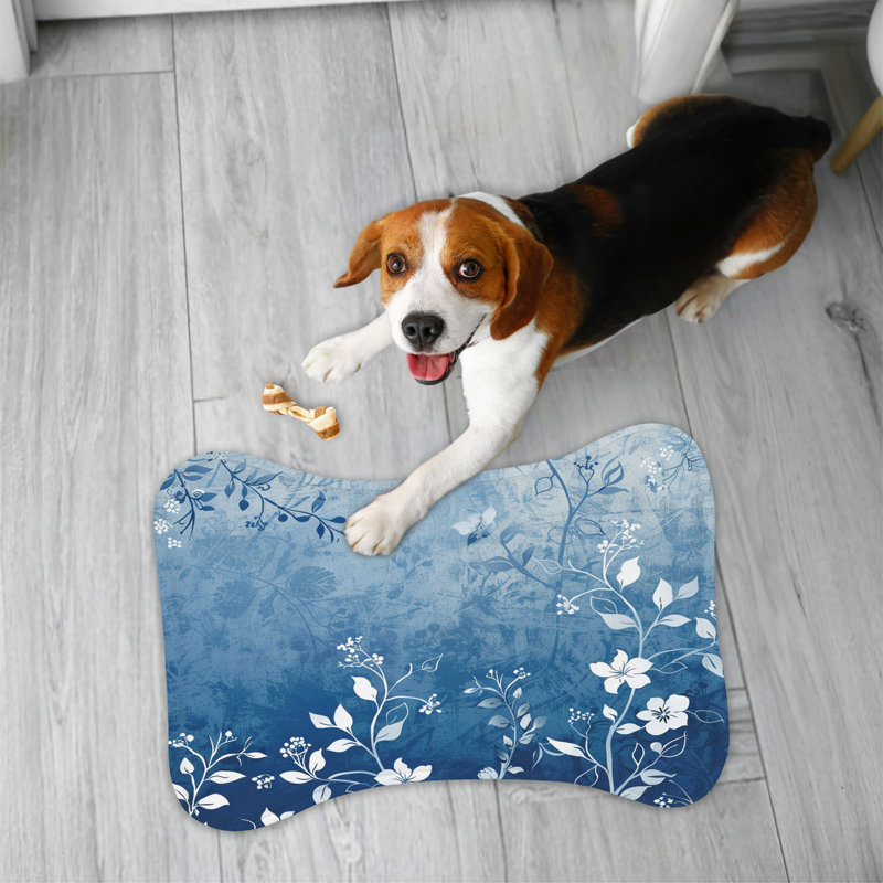 Tapis bleu dégradé 1 pièce