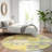 Cora Gold Washable Indoor-Outdoor Rug - -2018071899