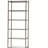 Black Nickel 6-Tier Bookcase