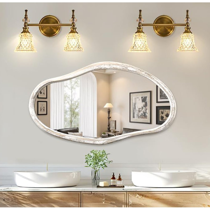 Irregular Mirror,  White