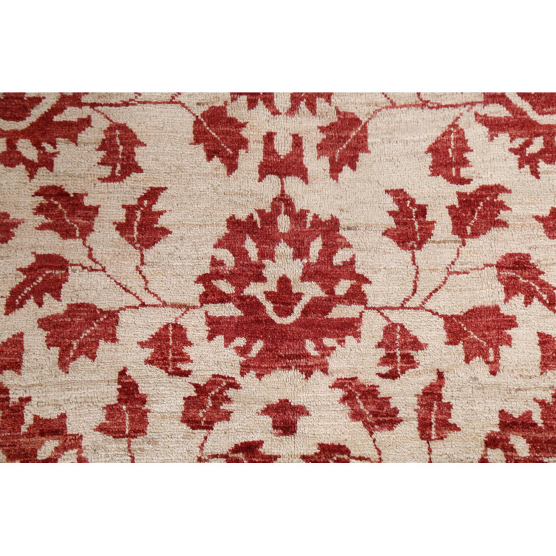 Tapis floral entièrement fabriqué à la main 7 x 9 Ziegler
