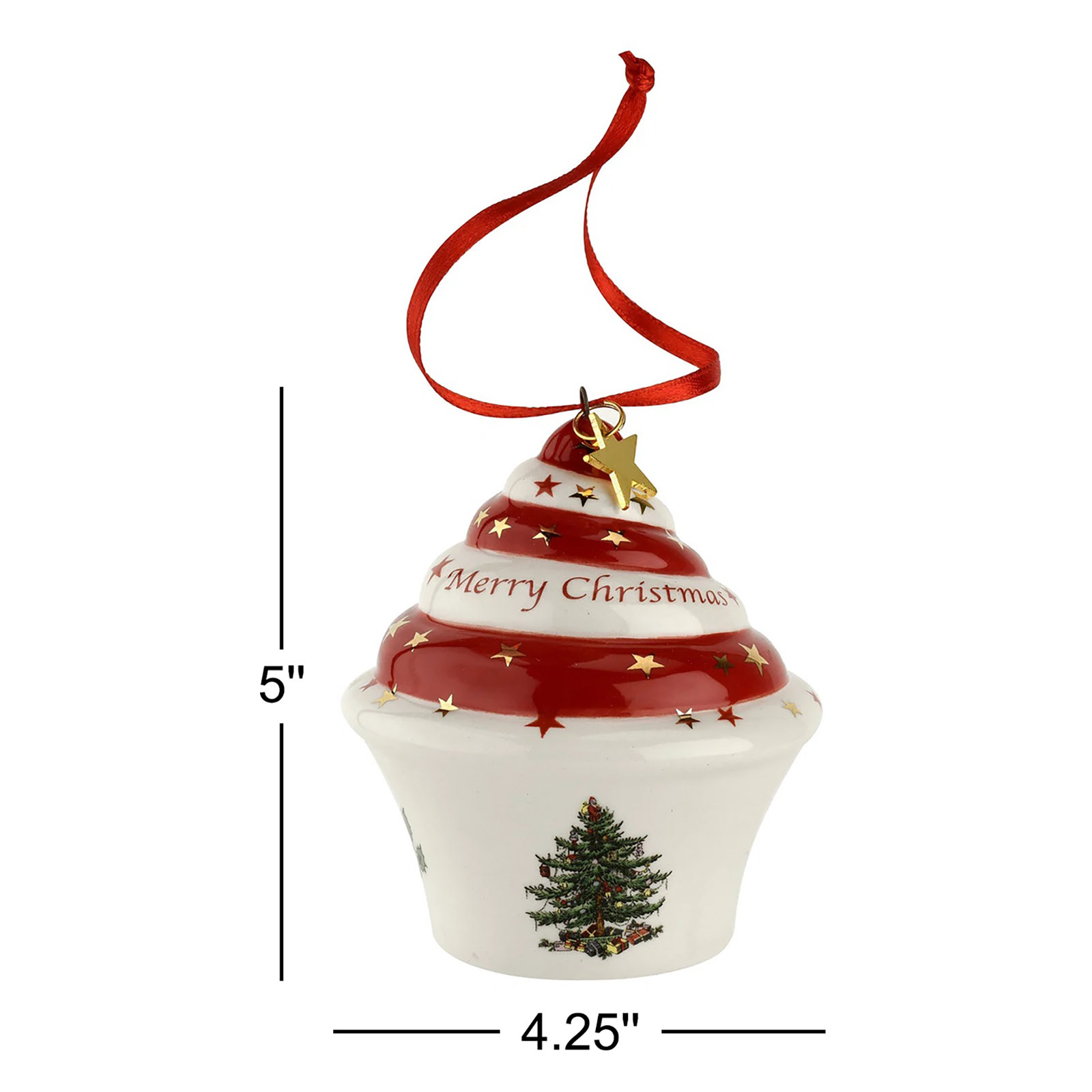 Christmas Tree 5" Porcelain Figurine