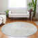 Machine Washable Indoor/Outdoor Xhevrie Ivory Rug