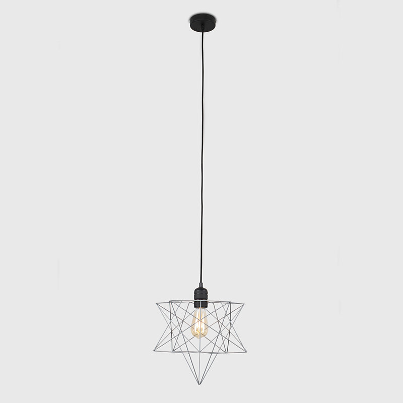 Baden 1 - Light Geometric Pendant, No, Matt Black, Grey