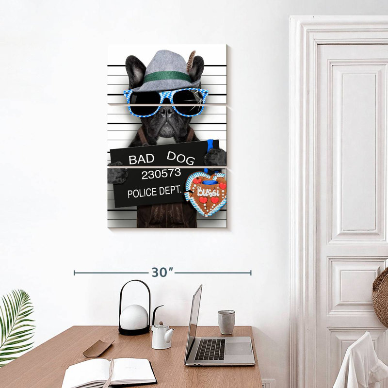 Bouledogue français Brampt Bad, H 32 po x l 20 po