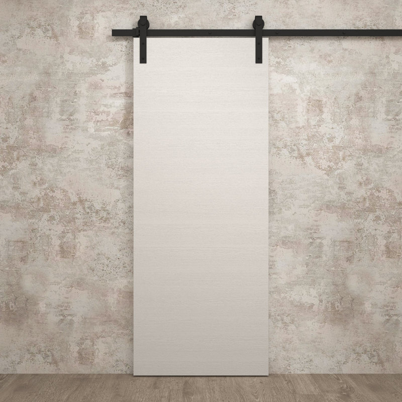 Porte de grange moderne | Ego 5000 | Ensemble de quincaillerie lourde pour rails | Portes intérieures solides, 32 po x 84 po
