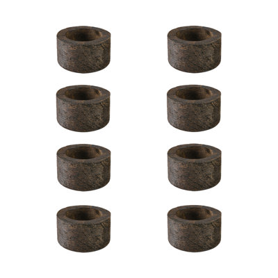 Gracie Oaks Dark Wood Plant Pot (Set Of 12) - 2.8" X 4.5" - Stylish Indoor Wooden Pots Perfect For Small Plants, Succulents, And Home Decor Accents