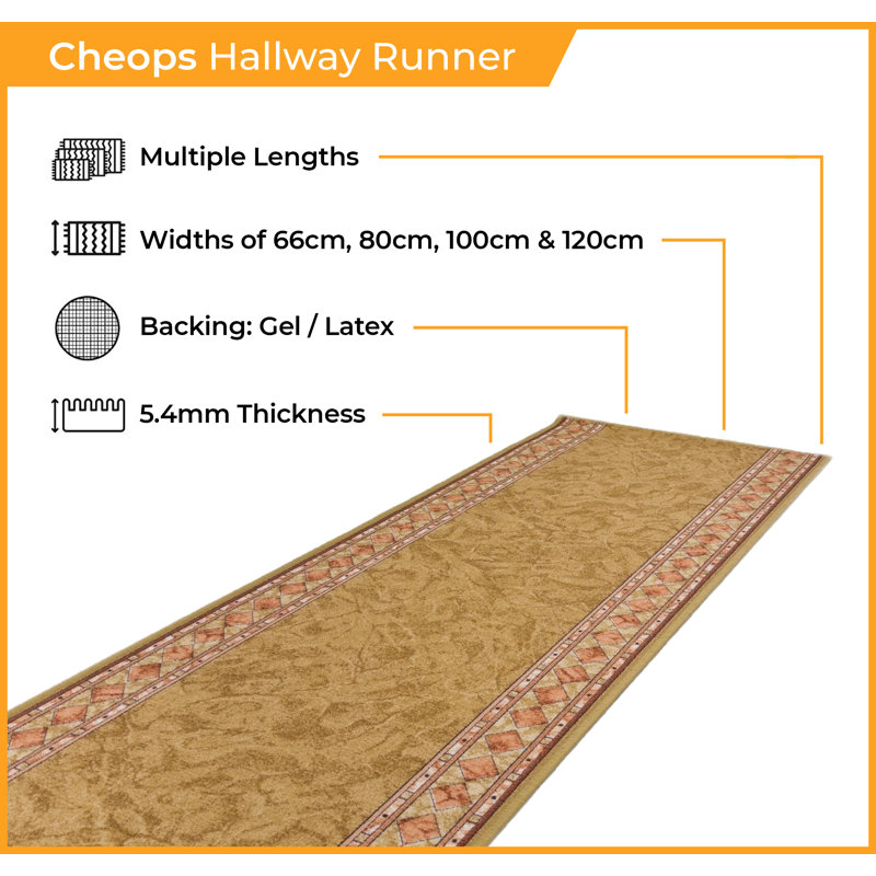 Runner Sussex Hand Woven Area Rug, Rectangle 120 x 210cm