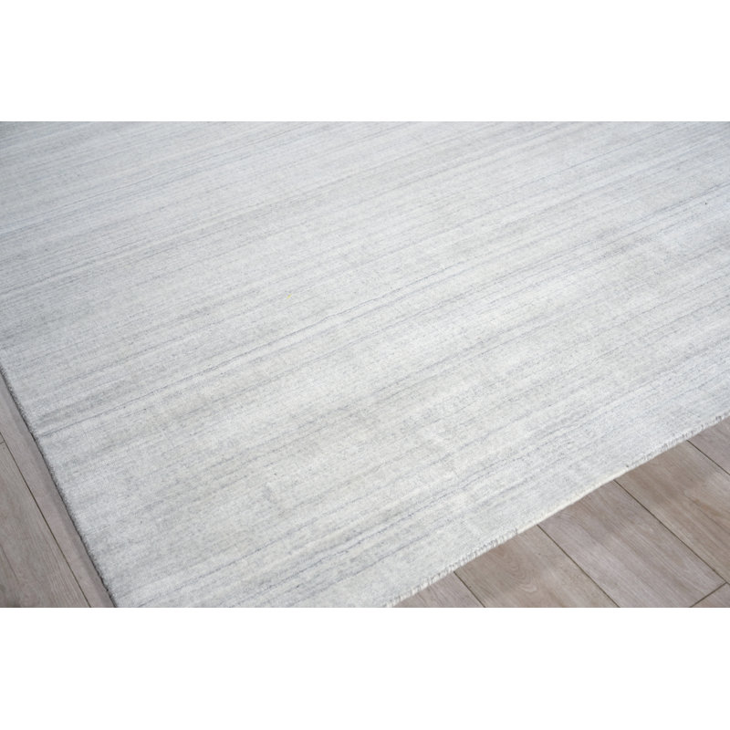 Serenity handloomed PET Beige/Brown Area Rug, Light Gray/Ivory, Rectangle 9' x 12'