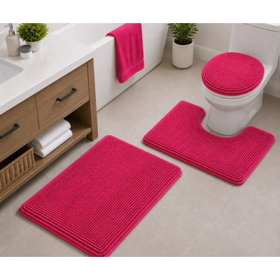 Lokshin piece Bath Rug Set