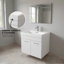Jordyn 20 po L x 16 po P 2 portes Meuble-lavabo avec évier simple et Comptoir en Acrylique