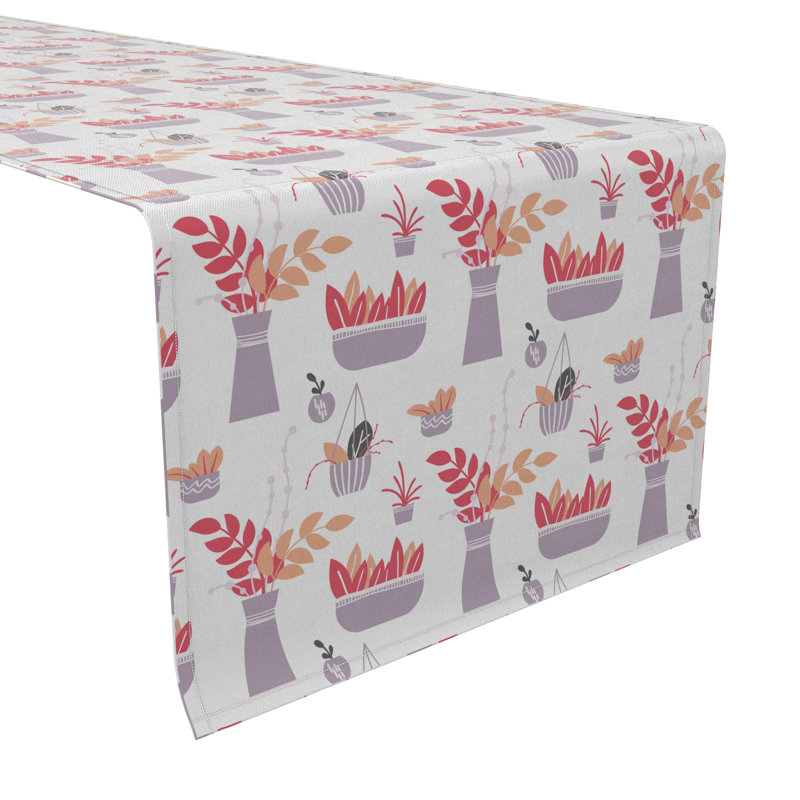 Rectangular Cotton Twill Table Runner, 108" L x 16" W