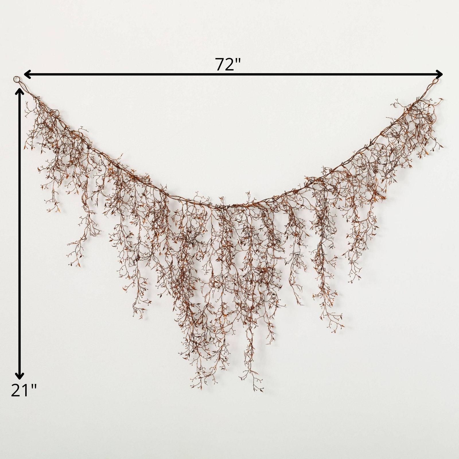 72" Artificial Halloween Drop Garland, Orange