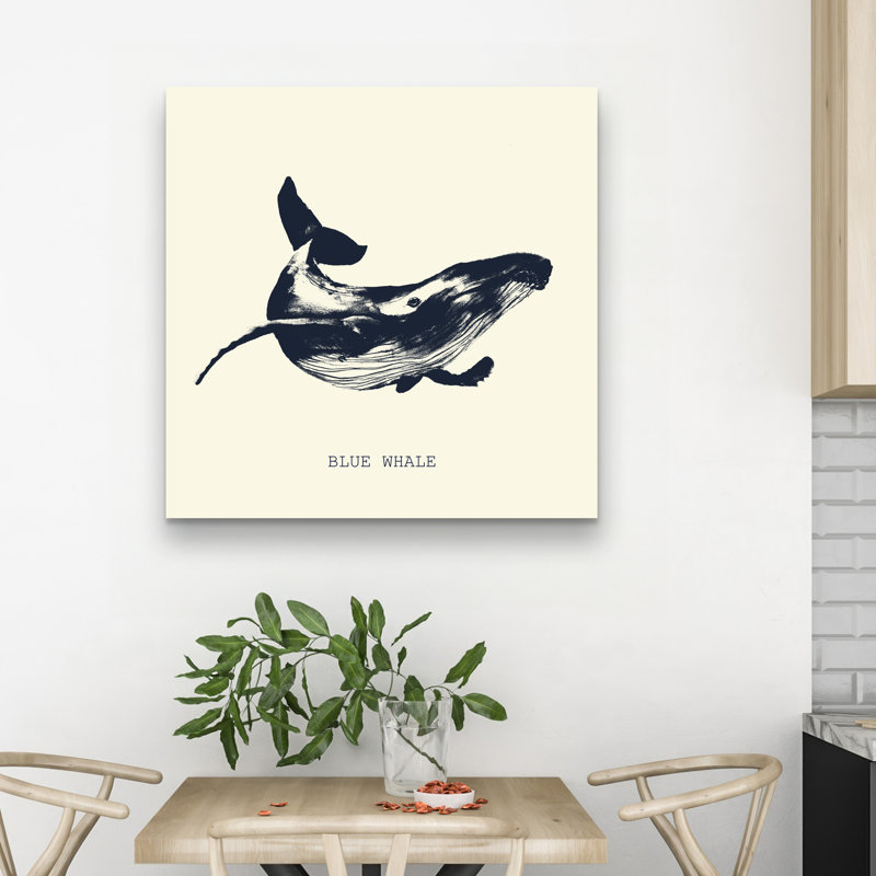 whale sketch - 32"x32" art on canvas