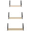 6 -Piece Steel Floating Shelf