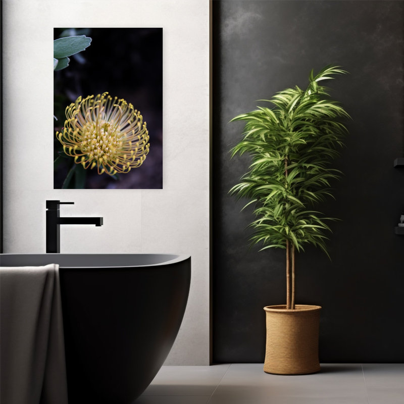 Art contemporain, art floral moderne, H 24 po x l 16 po