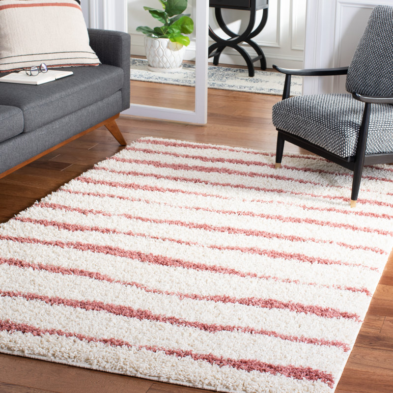 Glenarden Shag 600 Performance Striped Rug, Rectangle 5'3" x 7'6"