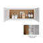 HOMEIBRO Meuble mural standard Shaker en contreplaqué, prêt à assembler, 30 po L x 12 po P x 12 po H, couleur gris tourterelle-927042896-927361948