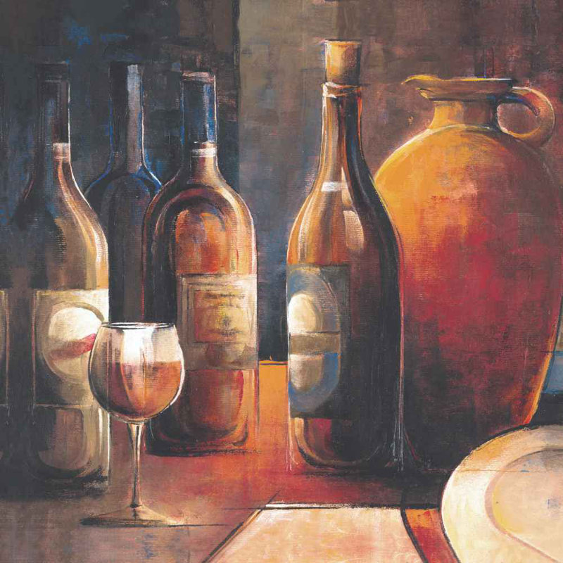 Some Old Wine - Wrapped Canvas Painting, 76cm H x 76cm W x 3.8cm D