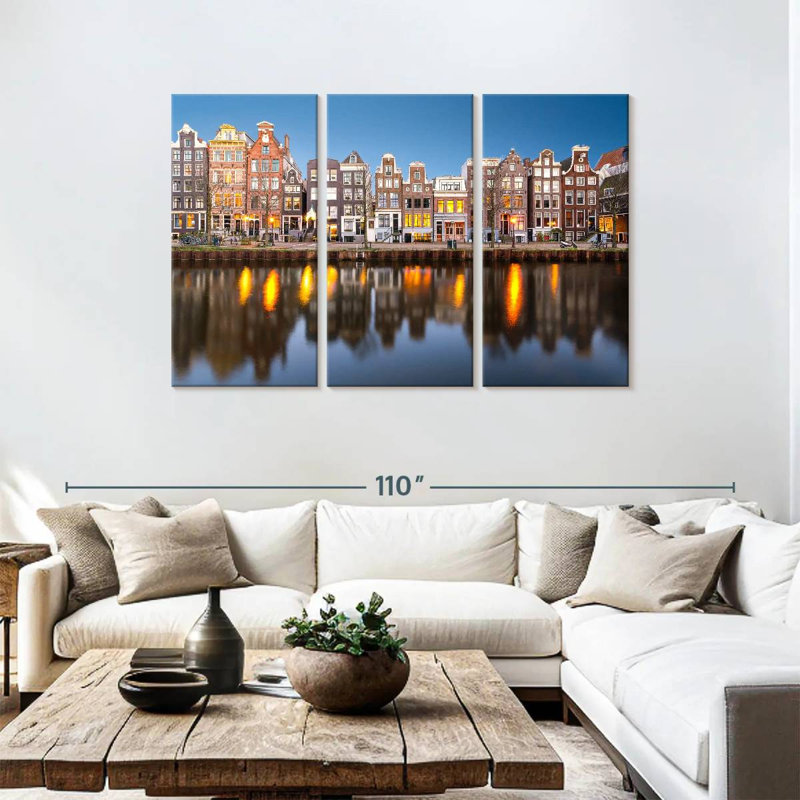 Sirci Amsterdam Canal Waterfront, H 48 po x l 74 po
