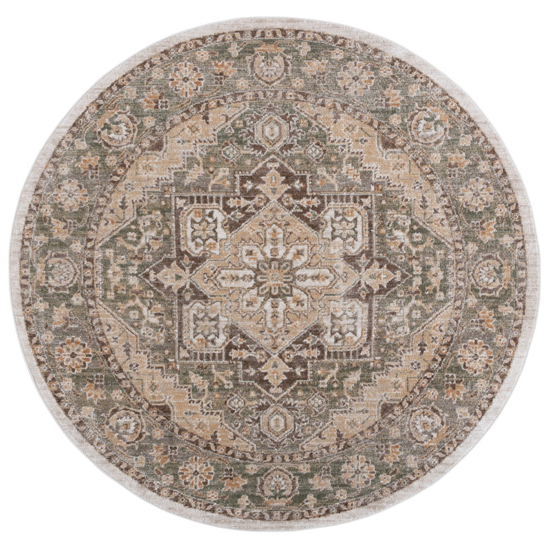 Hazel 500 Performance Oriental Rug, Round 6'