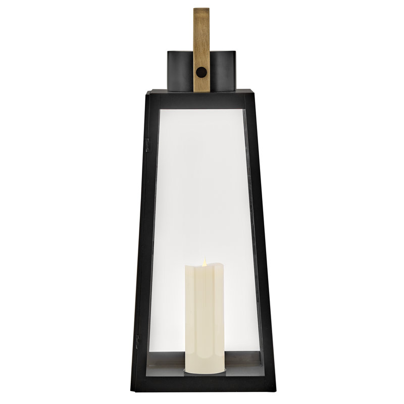 Hugh 28" Portable Indoor/Outdoor Decorative LED Candle Lantern