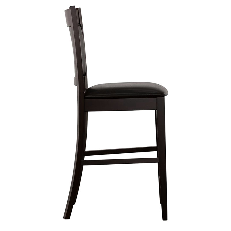 2 tabourets à hauteur de comptoir en noir et, superbe pour le décor de la salle à manger