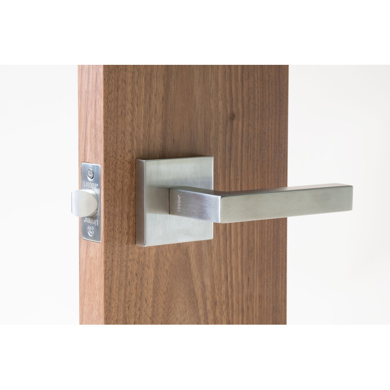 Passage Door Lever Set, Satin Stainless Steel, 2.375"